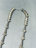 Love Of Cones Vintage Native American Navajo Sterling Silver Necklace Old-Nativo Arts