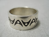 Marvelous Important Peshlakai Turquoise Silver Native American Navajo Ring-Nativo Arts