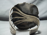 One Of Biggest Best Vintage Native American Navajo Morenci Turquoise Sterling Silver Bracelet-Nativo Arts