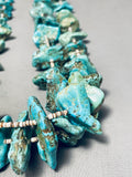 Native American 222 Grams Noteworthy Vintage Santo Domingo Turquoise Necklace-Nativo Arts