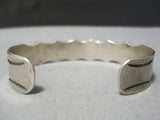 Incredible Vintage Native American Navajo Blue Caeico Lake Turquoise Sterling Silver Bracelet-Nativo Arts