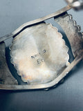 The Best Vintage Native American Navajo Bluejay Turquoise Sterling Silver Bracelet-Nativo Arts