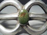 Impressive Vintage Native American Navajo Royston Turquoise Sterling Silver Bracelet Old-Nativo Arts