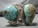 Biggest Best Ben Begaye Vintage Native American Navajo #8 Turquoise Sterling Silver Bracelet-Nativo Arts