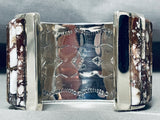 The Best Native American Navajo Wildhorse Agate Sterling Silver Wide Bracelet Cuff-Nativo Arts