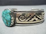 Important Pete Nelson Vintage Native American Navajo Turquoise Sterling Silver 14k Gold Bracelet-Nativo Arts