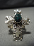 Impressive Vintage Navajo Sterling Silver Native American Ring Old-Nativo Arts