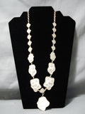 Native American Rare Vintage Santo Domingo Petroglyph Sterling Silver Necklace-Nativo Arts