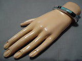 Native American Important Jim Poyer Royston Turquoise Sterling Silver Bracelet-Nativo Arts