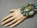 One Of Best Vintage Native American Navajo Royston Turquoise Sterling Silver Bracelet Old-Nativo Arts