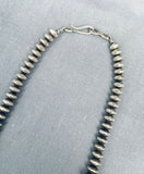 Traditional Vintage Native American Navajo Sterling Silver Necklace-Nativo Arts