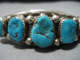 Incredible Vintage Navajo Turquoise Sterling Silver Native American Bracelet-Nativo Arts