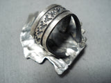 Big Chief #8 Turquoise Mine Sterling Silver Ring Native American-Nativo Arts