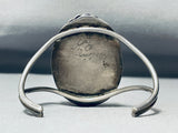 Massive Morenci Turquoise Vintage Native American Navajo Sterling Silver Bracelet Cuff-Nativo Arts
