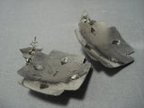 Fab Vintage Zuni Cross Sterling Silver Earrings Native American Jewelry Old-Nativo Arts