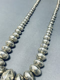Completely Hand Tooled Vintage Native American Navajo Sterling Silver Necklace-Nativo Arts