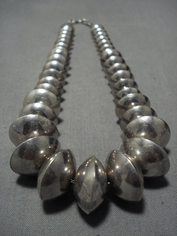 Fabulous Choker Style Vintage Navajo Sterling Silver Native American Necklace-Nativo Arts