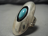 Fabulous Huge!! Vin Tage Navajo Turquoise Sterling Silver Native American Ring-Nativo Arts