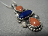 Fabulous Jeanette Dale Native American Navajo Sterling Silver Lapis Necklace-Nativo Arts