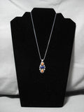 Fabulous Jeanette Dale Native American Navajo Sterling Silver Lapis Necklace-Nativo Arts