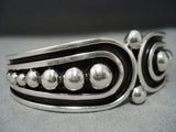 Fabulous Vintage Native American Jewelry Navajo Dramatic Sterling Silver Nez Bracelet-Nativo Arts
