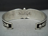 Fabulous Vintage Native American Jewelry Navajo Dramatic Sterling Silver Nez Bracelet-Nativo Arts