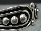 Fabulous Vintage Native American Jewelry Navajo Dramatic Sterling Silver Nez Bracelet-Nativo Arts