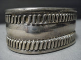 Fabulous Vintage Native American Jewelry Navajo Jen Tahe Sterling Silver Bracelet Old-Nativo Arts