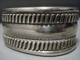 Fabulous Vintage Native American Jewelry Navajo Jen Tahe Sterling Silver Bracelet Old-Nativo Arts