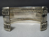 Fabulous Vintage Native American Jewelry Navajo Jen Tahe Sterling Silver Bracelet Old-Nativo Arts