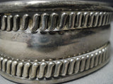 Fabulous Vintage Native American Jewelry Navajo Jen Tahe Sterling Silver Bracelet Old-Nativo Arts
