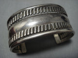 Fabulous Vintage Native American Jewelry Navajo Jen Tahe Sterling Silver Bracelet Old-Nativo Arts