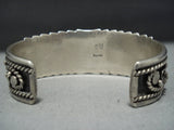 Fabulous Vintage Native American Jewelry Navajo Richard Begay Sterling Silver Bracelet-Nativo Arts