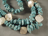 Fabulous Vintage Navajo Native American Jewelry jewelry Turquoise Necklace Bracelet Set-Nativo Arts