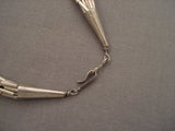 Fabulous Vintage Navajo 'Native American Jewelry Silver Tube Heishi And Turquoise' Necklace Old-Nativo Arts