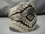 Fabulous Vintage Navajo Sterling Silver Native American Bracelet Old-Nativo Arts