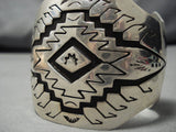 Fabulous Vintage Navajo Sterling Silver Native American Bracelet Old-Nativo Arts