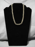 Fabulous Vintage Navajo Sterling Silver Native American Necklace Old-Nativo Arts