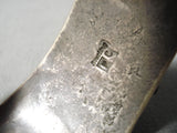 One Of The Best Vintage Native American Navajo Fox Turquoise Sterling Silver Bracelet Old-Nativo Arts