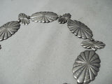 Impressive Vintage Navajo Sterling Silver Concho Belt Native American Old-Nativo Arts
