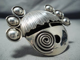Biggest Native American Navajo Kachina Face Native American Navajo Sterling Silver Ring-Nativo Arts