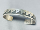 Astonishing Vintage Native American Ocean Waves Sterling Silver Bracelet-Nativo Arts