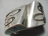 One Of Best Vintage Native American Navajo Turquoise Sterling Silver Bracelet Old-Nativo Arts