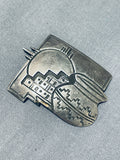 Best Vintage New Mexico Theme Native American Navajo Sterling Silver Pin!-Nativo Arts