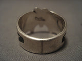 Famous Artist Vintage Hopi signature Design Native American Jewelry Silver Ring Old Vtg-Nativo Arts