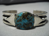 Famous Jeanette Dale Navajo Sterling Silver Native American Turquoise Bracelet-Nativo Arts