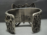 Fascinating Navajo Spuper Heavy 184 Grms Sterling Silver Butterfly Bracelet-Nativo Arts