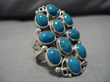 Fascinating Vintage Navajo Sterling Silver Native American Ring Old-Nativo Arts