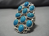 Fascinating Vintage Navajo Sterling Silver Native American Ring Old-Nativo Arts