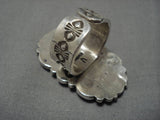 Fascinating Vintage Navajo Sterling Silver Native American Ring Old-Nativo Arts
